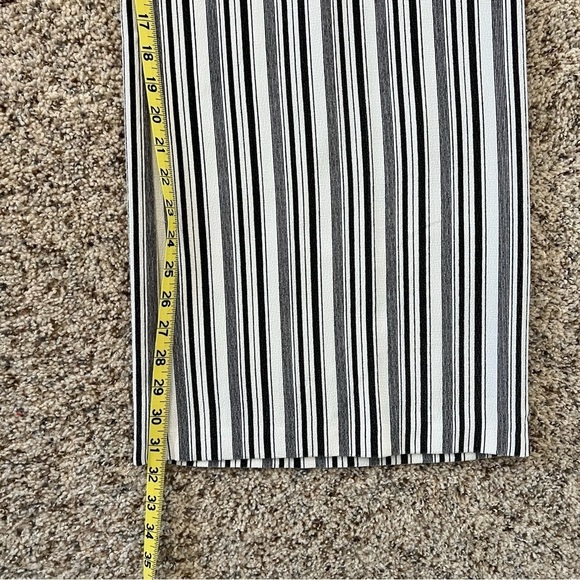 2/$30 ASOS plus size wide leg pants.  White and black striped.  Size 14. - Picture 7 of 13